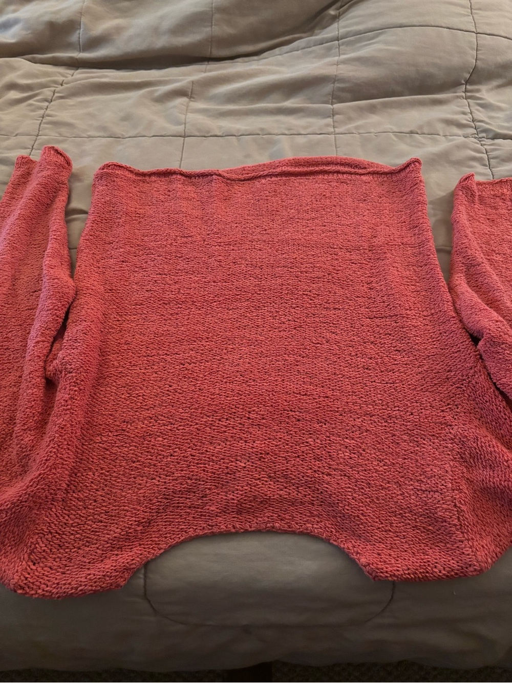 J. Jill Coral Scoop Neck Knit Sweater - Picture 2 of 3